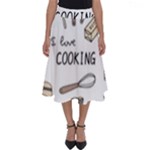 I Love Cooking Baking Utensils Knife Perfect Length Midi Skirt