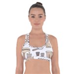 I Love Cooking Baking Utensils Knife Cross Back Sports Bra