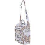 I Love Cooking Baking Utensils Knife Crossbody Day Bag