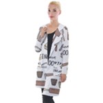 I Love Cooking Baking Utensils Knife Hooded Pocket Cardigan