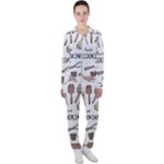 I Love Cooking Baking Utensils Knife Casual Jacket and Pants Set
