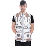 I Love Cooking Baking Utensils Knife Men s Puffer Vest
