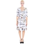 I Love Cooking Baking Utensils Knife Wrap Up Cocktail Dress