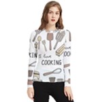 I Love Cooking Baking Utensils Knife Women s Long Sleeve Rash Guard