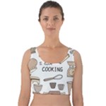 I Love Cooking Baking Utensils Knife Velvet Crop Top