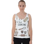 I Love Cooking Baking Utensils Knife Velvet Tank Top
