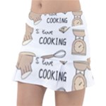 I Love Cooking Baking Utensils Knife Classic Tennis Skirt