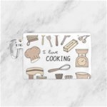 I Love Cooking Baking Utensils Knife Canvas Cosmetic Bag (Small)