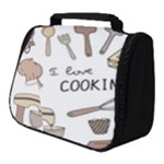 I Love Cooking Baking Utensils Knife Full Print Travel Pouch (Small)