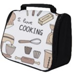 I Love Cooking Baking Utensils Knife Full Print Travel Pouch (Big)