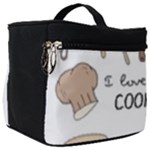 I Love Cooking Baking Utensils Knife Make Up Travel Bag (Big)