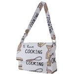 I Love Cooking Baking Utensils Knife Full Print Messenger Bag (S)