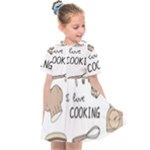I Love Cooking Baking Utensils Knife Kids  Sailor Dress