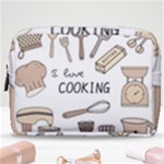 I Love Cooking Baking Utensils Knife Make Up Pouch (Medium)