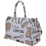 I Love Cooking Baking Utensils Knife Duffel Travel Bag