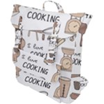 I Love Cooking Baking Utensils Knife Buckle Up Backpack