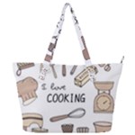 I Love Cooking Baking Utensils Knife Full Print Shoulder Bag