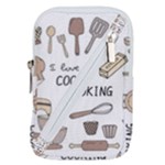 I Love Cooking Baking Utensils Knife Belt Pouch Bag (Large)
