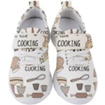I Love Cooking Baking Utensils Knife Kids  Velcro Strap Shoes