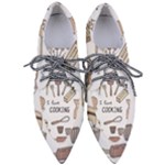 I Love Cooking Baking Utensils Knife Pointed Oxford Shoes