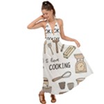 I Love Cooking Baking Utensils Knife Backless Maxi Beach Dress