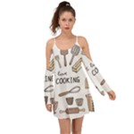 I Love Cooking Baking Utensils Knife Boho Dress