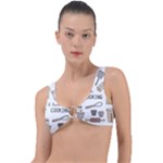 I Love Cooking Baking Utensils Knife Ring Detail Bikini Top