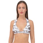 I Love Cooking Baking Utensils Knife Double Strap Halter Bikini Top