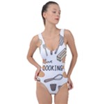 I Love Cooking Baking Utensils Knife Side Cut Out Swimsuit