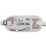 I Love Cooking Baking Utensils Knife Rounded Waist Pouch