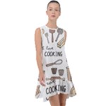 I Love Cooking Baking Utensils Knife Frill Swing Dress