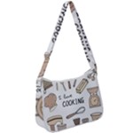 I Love Cooking Baking Utensils Knife Zip Up Shoulder Bag