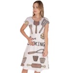 I Love Cooking Baking Utensils Knife Classic Short Sleeve Dress