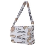 I Love Cooking Baking Utensils Knife Full Print Messenger Bag (L)