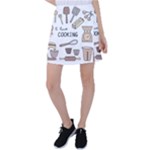 I Love Cooking Baking Utensils Knife Tennis Skirt