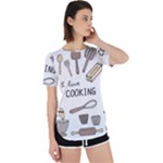 I Love Cooking Baking Utensils Knife Perpetual Short Sleeve T-Shirt