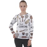 I Love Cooking Baking Utensils Knife Women s Long Sleeve Raglan T-Shirt