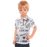 I Love Cooking Baking Utensils Knife Kids  Polo T-Shirt
