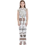 I Love Cooking Baking Utensils Knife Kids  Sleeveless Ruffle Edge Band Collar Chiffon One Piece