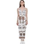 I Love Cooking Baking Utensils Knife V-Neck Camisole Jumpsuit