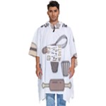 I Love Cooking Baking Utensils Knife Men s Hooded Rain Ponchos