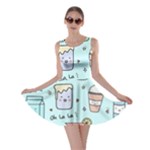 Drinks Cocktails Doodle Coffee Skater Dress