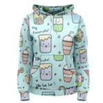 Drinks Cocktails Doodle Coffee Women s Pullover Hoodie