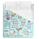 Drinks Cocktails Doodle Coffee Duvet Cover (Queen Size)