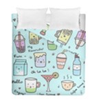 Drinks Cocktails Doodle Coffee Duvet Cover Double Side (Full/ Double Size)