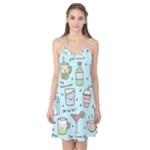 Drinks Cocktails Doodle Coffee Camis Nightgown 