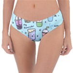 Drinks Cocktails Doodle Coffee Reversible Classic Bikini Bottoms