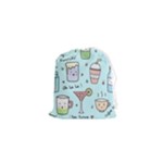 Drinks Cocktails Doodle Coffee Drawstring Pouch (XS)