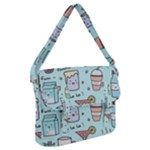 Drinks Cocktails Doodle Coffee Buckle Messenger Bag