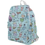 Drinks Cocktails Doodle Coffee Top Flap Backpack